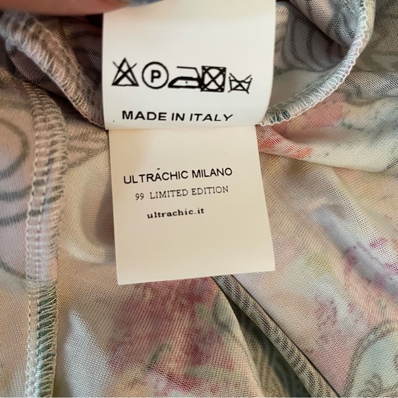 New Ultrachic wrap dress floral Chinese dragon butterfly print limited edition - Picture 15 of 16